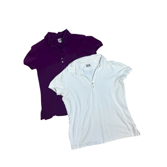 Bundle of 2 Converse One Star Short Sleeve Casual Classic Polo Shirts - Picture 1 of 6